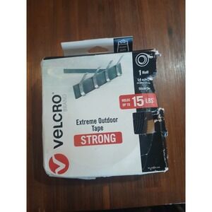 VELCRO Extreme Outdoor Double-Sided Tape, Heavy Duty 15lb, 14Ft Roll, Black